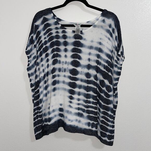 HARD TAIL Navy Tie Dye Top Size S - Picture 1 of 7